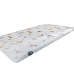 Ensemble de draps 100% coton pour bb, 1 pice, drap de berceau universel en coton ajust pour enfant, ...