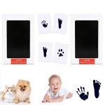 Ensemble d'empreintes de pied ou de main de bb, tampon encreur pour bb, empreinte de main de bb, ...