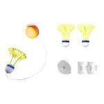 Ensemble d'entranement de badminton d'auto - apprentissage, tige tlescopique, outil d'aide a la pratique ...