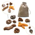 Ensemble de faux jouets de merde, avec sac de rangement, pour halloween, gadget anti - stress, amusant ... Ensemble de faux jouets de merde, avec sac de rangement, pour halloween, gadget anti - stress, amusant ...
