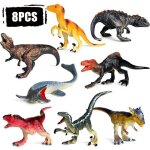 Ensemble de figurines de mini dinosaure, 8 pi�ces, simulation de bricolage, animal cr�atif, jouets educatifs, ...
