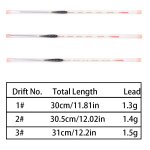 Ensemble de flotteurs de pche epais, 3 pices, baume, sapin, boue flottante, bobber, carpe, accessoires ...