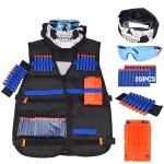 Ensemble de gilet tactique pour enfants, jeu de plein air, accessoires de chasse, nerf n strike, série ... Ensemble de gilet tactique pour enfants, jeu de plein air, accessoires de chasse, nerf n strike, série ...