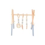 Ensemble de gymnastique en bois pour bb, avec jouets suspendus, pliable, cadre de gymnastique, cadeau ...