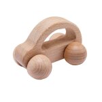 Ensembles de hochets en bois pour bb, jouets de dentition a la main en htre, dessin animal ours, hochets ...