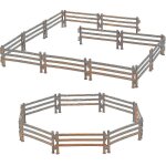 Ensemble de jeu de clture de corral de cheval en plastique de 40 pices pour accessoires de jouets d'animaux ...