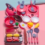 Ensemble de jeu de cuisine, 40 pi�ces / ensemble, jouets casseroles de cuisine, jouets avec son l�ger ...