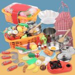 Ensemble de jeu de cuisine pour enfants, jeu de rle alimentaire, cadeaux