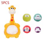 Ensemble de jeu d'eau pour bb, 5 pices, pour baignoire, pour fille et garon, panier de tir, panier ...