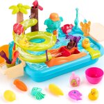 Ensemble de jeu d'vier de cuisine - jouets lavabo enfant avec robinet, jeu de vaisselle pour enfants ...