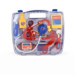 Ensemble de jeu de simulation de m�decin pour enfants, bo�te de rangement de 15 pi�ces, outil m�dical ...