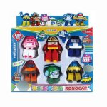 Ensemble de jouets 6 en 1 : voiture robot transformable robocar poli, dessin anime coreen