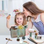 Ensemble de jouets de coiffure en bois pour enfants, nouvelle collection, salon de coiffure, maison de ...