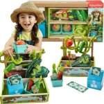 Ensemble de jouets colors supermarket farm stall with vegetables piggy bank + accessories fisher price ...