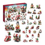 Ensemble de jouets de construction de calendrier de l'avent de nol