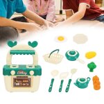 Ensemble de jouets de cuisine, meubles de maison de poup�e non toxiques, jouets educatifs, pots a fruits ...