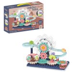 Ensemble de jouets a empiler pour enfants, piste coulissante, mini roues, blocs de construction a assembler, ...