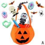 Ensemble de jouets d'halloween, sac de citrouille araignée squelette chauve souris, cadeau de décoration ... Ensemble de jouets d'halloween, sac de citrouille araignée squelette chauve souris, cadeau de décoration ...