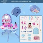 Ensemble de jouets de maquillage pour enfants, cosmtiques pour filles, cosplay, commode de princesse, ...