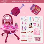 Ensemble de jouets de maquillage pour enfants, cosmtiques pour filles, cosplay, commode de princesse, ...