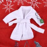 Ensemble de jouets de no�l pour poup�e elfe, v�tements, accessoires, robe blanche, lunettes, livre, accessoire ...