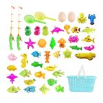 Ensemble de jouets de p�che magn�tique pour enfants, jouets de bain, de baignoire, p�che 3d, classique, ...