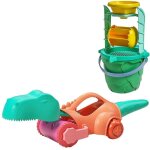 Ensemble de jouets de plage de dinosaures, comprenant roue a eau de sable avec entonnoir, pelle a sable, ... Ensemble de jouets de plage de dinosaures, comprenant roue a eau de sable avec entonnoir, pelle a sable, ...
