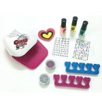Ensemble de jouets de simulation d'ongles pour filles, cosm�tiques, jouets de maquillage kawaii, s�che ...