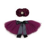 Ensemble de jupes tutu en tulle pour nouveau - n, 2 pices, accessoires de photographie, tenue pour ...
