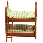 Ensemble de lits superposs miniatures, modle de jeu de simulation, jouet de dcoration pour maison ...