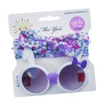 Ensemble de lunettes de soleil pour enfants, 2 pices / ensemble, joli bandeau de dessin anim lapin, ...