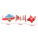 Ensemble de maisons de poupes miniatures en bois de couleur, bateau, avion, sondeur, modle de maison ...