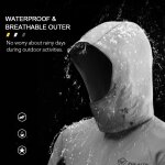 Ensemble manteau et pantalon impermable avec housse de chaussures invisible, combinaison impermable ...