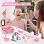 Ensemble de maquillage cosmétique pour filles, 20 pièces, jeu de beauté, pollen naturel lavable avec ... Ensemble de maquillage cosmétique pour filles, 20 pièces, jeu de beauté, pollen naturel lavable avec ...