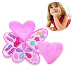 Ensemble de maquillage pour enfants, jouets cosmtiques, maison de jeu, soluble dans l'eau, robe de princesse, ...
