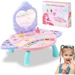 Ensemble de maquillage de fille de 2pcs, jouets de simulation de maquillage lavables de princesse real ...