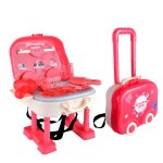 Ensemble de maquillage rose pour enfant, 18 ou 22 pi�ces, imitation princesse, coiffure, jouet en plastique, ...