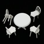 Ensemble de meubles de cuisine, diorama, chaises de table, d�cor de sc�ne de vie, echelle 1 / 20 - g�n�rique ...