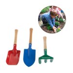 Ensemble de mini outils de jardin pour enfants, 3 pièces, truelle, râteau, pelle, maison, jardin, jouet ... Ensemble de mini outils de jardin pour enfants, 3 pièces, truelle, râteau, pelle, maison, jardin, jouet ...