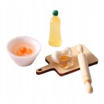 Ensemble de mini - rouleaux a pâtisserie pour maison de poupée 1:12, ensemble de bols a ?ufs, meubles, ... Ensemble de mini - rouleaux a pâtisserie pour maison de poupée 1:12, ensemble de bols a ?ufs, meubles, ...