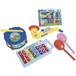 Ensemble musique - reig - 2324 - xylophone 8 notes - tambour - saxophone et maracas