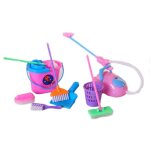 Ensemble de nettoyage pour maison de poupe pour enfants, fournitures de nettoyage, jouets mnagers, ...