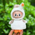 Ensemble de no�l en peluche de lapin et grenouille 17cm v�tements de poup�e en tissu de ribaud boucle ...