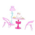 Ensemble d'outils de d�ner en forme de chandelle pour poup�e de 29cm, mini meubles de table de cuisine, ...