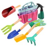 Ensemble d'outils de jardinage pour enfants, 8 pices, culture de plantes, pelle de jardin, truelle, ...