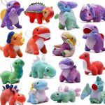Ensemble de peluches en forme de dinosaure (lot de 16), mini - porte - cls en forme de dinosaure (11, ...