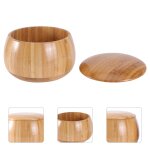 Ensemble de pi�ces de jeu go, bol, pi�ces d'�checs, pot en bois, accessoire de jeu go, 2 pi�ces / ensemble ...