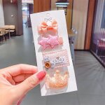 Ensemble de pinces � cheveux pour fille, accessoires mignons, couvre - chef, noeud, fleur, animal, bande ...