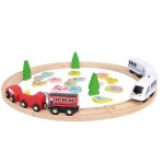 Ensemble de piste de petit train electrique en bois pour enfants, puzzle magnétique, bloc de construction, ... Ensemble de piste de petit train electrique en bois pour enfants, puzzle magnétique, bloc de construction, ...