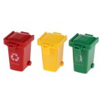 Ensemble de poubelles et de recyclage en bordure de bordure, porte - gobelet crayon multicolore, 3 pièces ... Ensemble de poubelles et de recyclage en bordure de bordure, porte - gobelet crayon multicolore, 3 pièces ...
